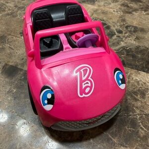 Fisher Price Little People Barbie Pink Car Sings Talks Lights Toys